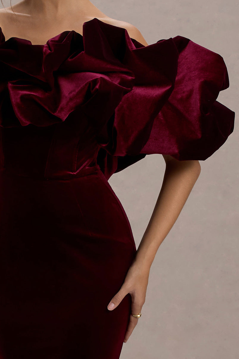 CC_HR_CL135438004-Cecily-RedVelvetBardotMaxiDressWithSatinRuffleTrim17