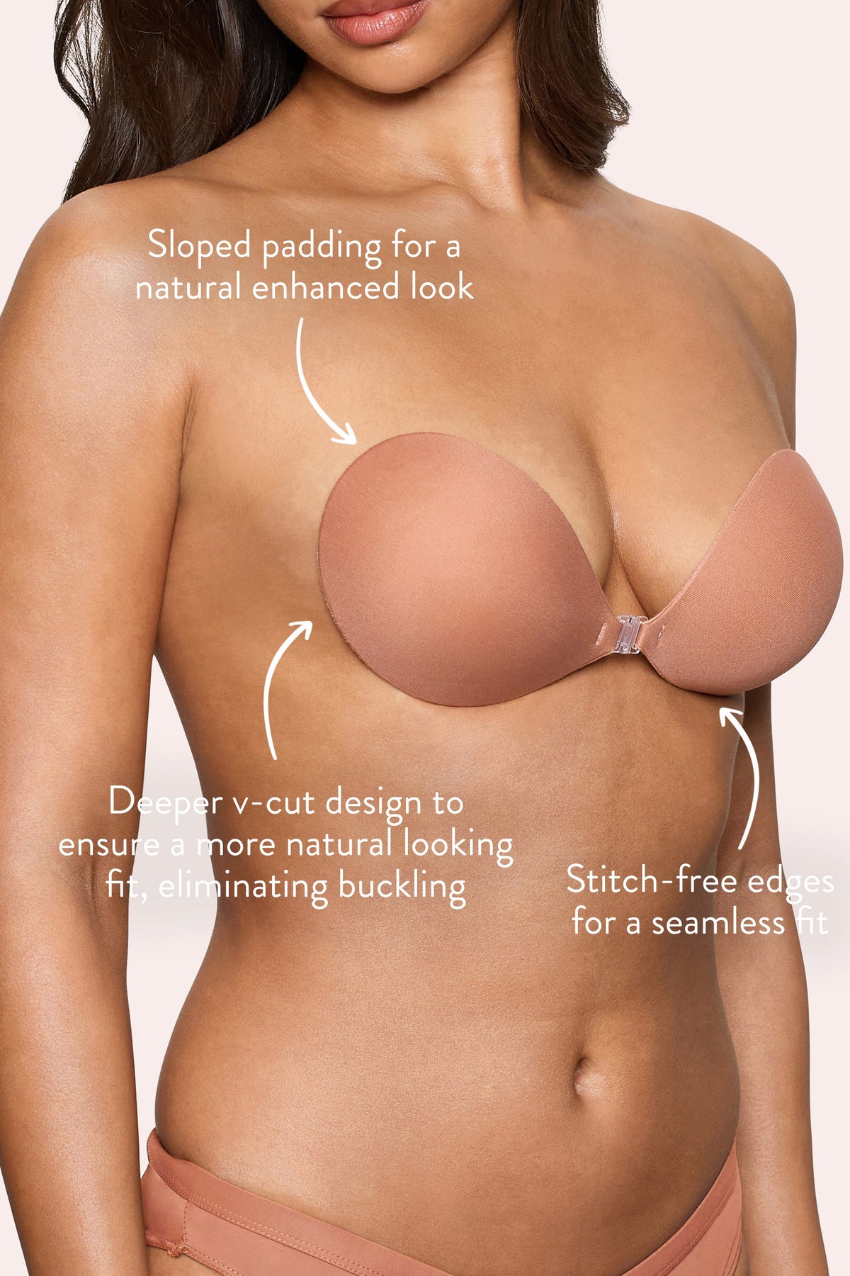 Magic Sticky Bra | Boomba Caramel Gepolsterter Haft-BH