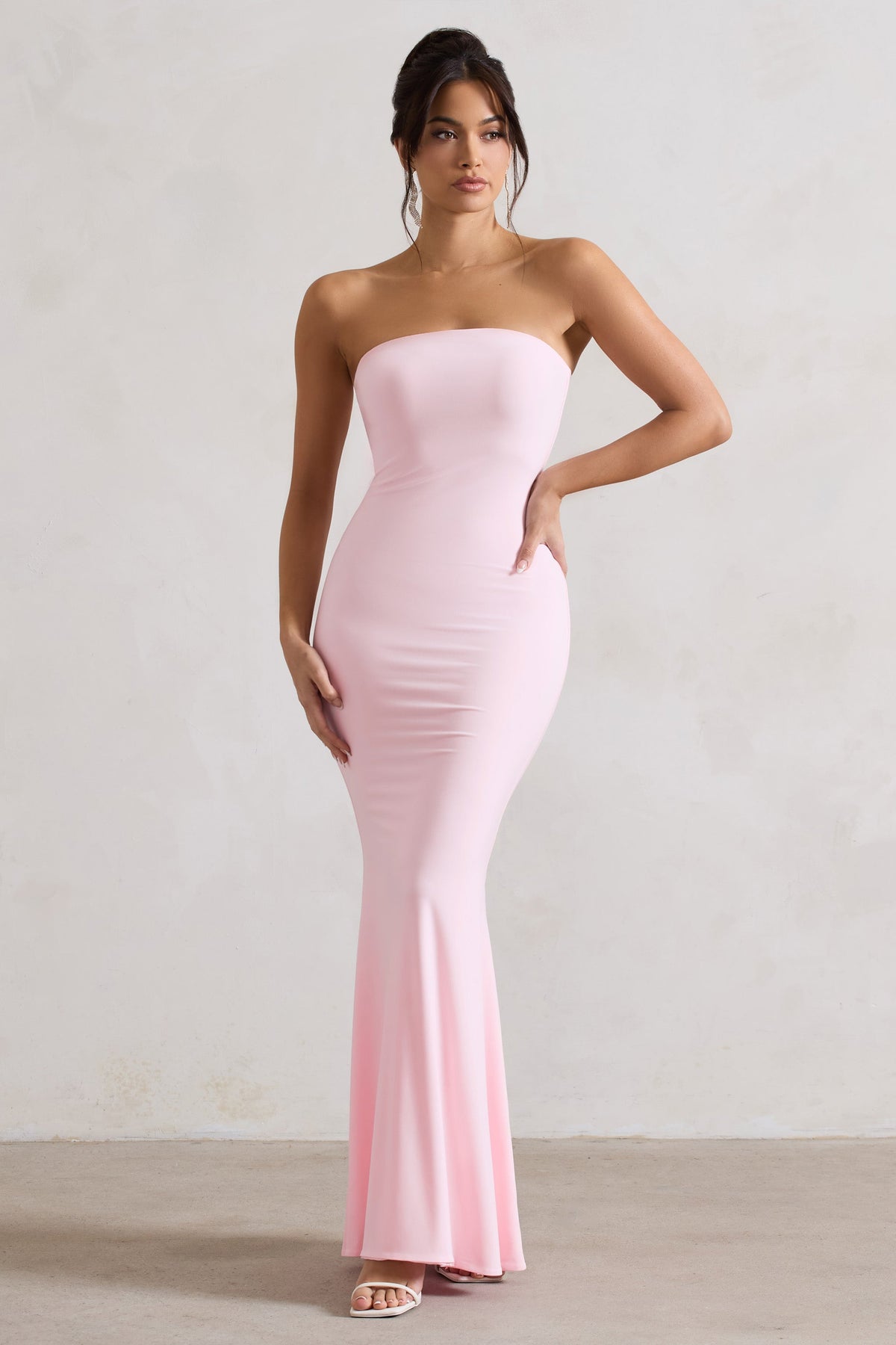 Ceremony | Rosa Bandeau-Maxikleid