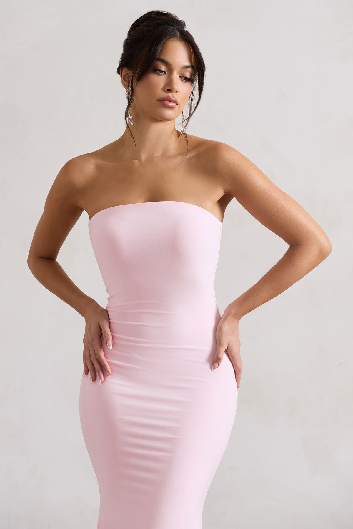 Ceremony | Rosa Bandeau-Maxikleid