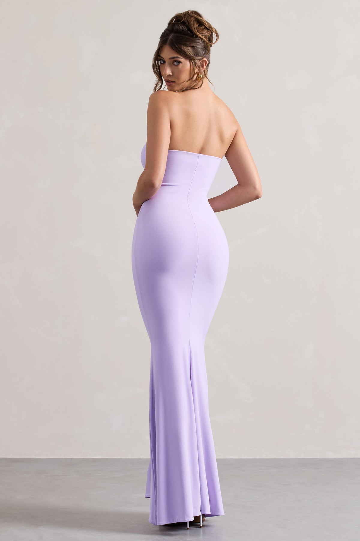 Ceremony | Lilafarbenes Bandeau-Maxikleid mit Fischschwanz-Schnitt