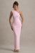 Dalarie | Pinkes One-Shoulder-Gathered-Maxikleid